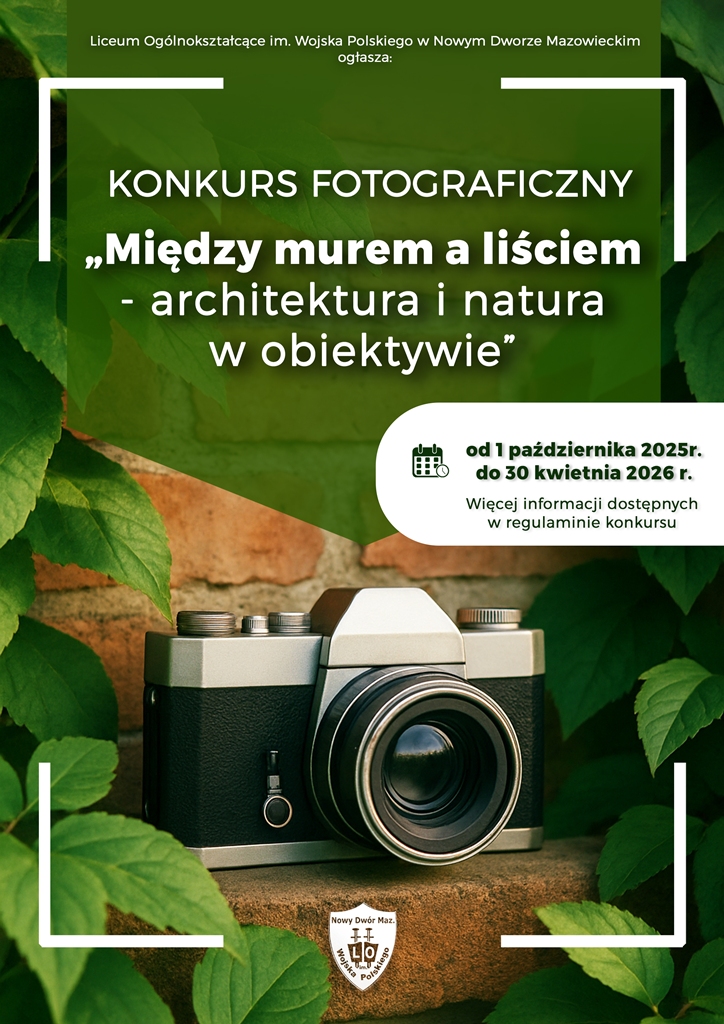 Plakat Konkurs fotograficzny miedzymuremalisciem